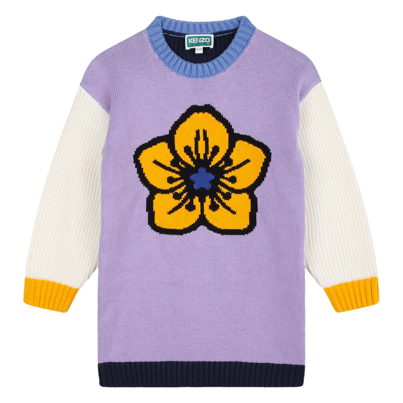 Multicolored Knitted Dress KENZO KIDS 
                    GIRL