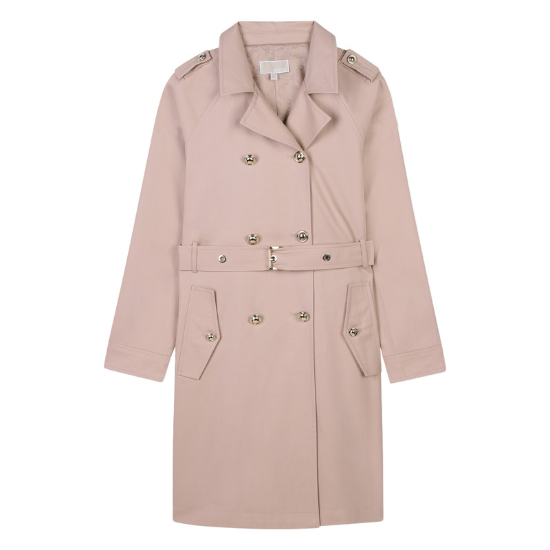 Lined cotton waterproof coat MICHAEL KORS 
                    GIRL