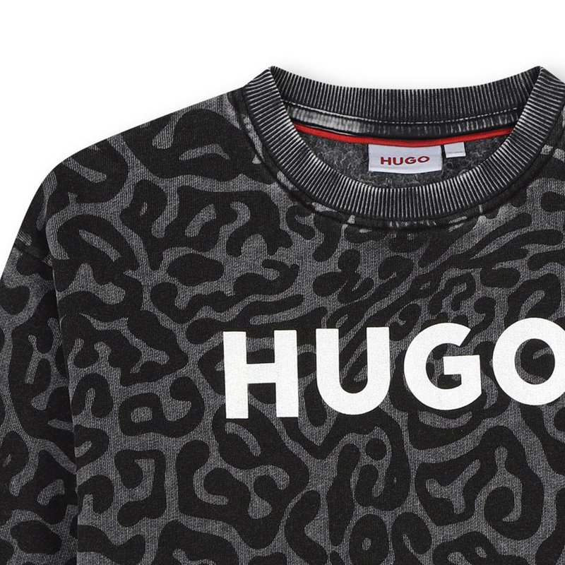Printed Jersey Sweatshirt HUGO 
                    GIRL