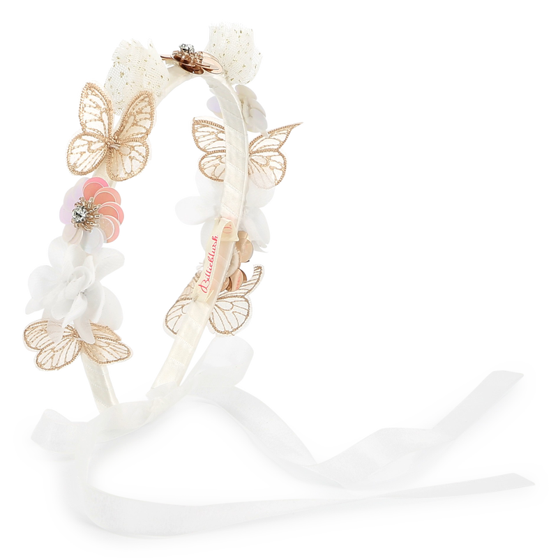 Flower and butterfly headband BILLIEBLUSH 
                    GIRL