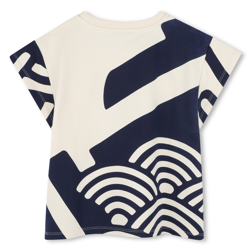 Printed fleece T-shirt KENZO KIDS 
                    GIRL
