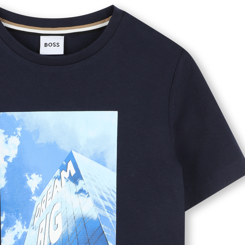 Short-sleeved cotton T-shirt BOSS 
                    BOY