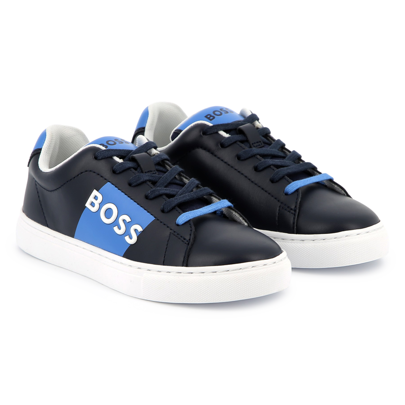 Lace-up leather sneakers BOSS 
                    BOY