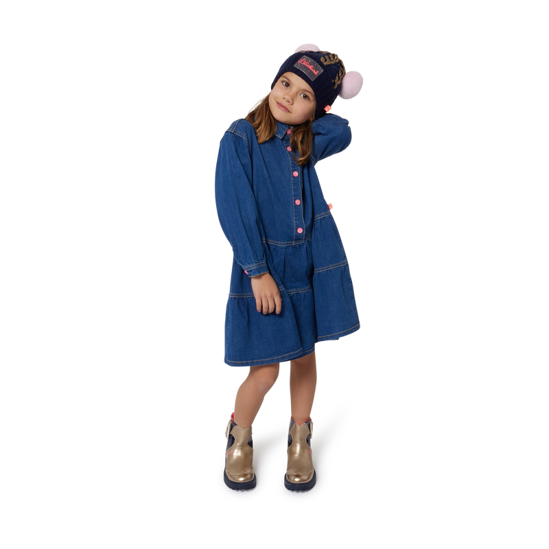 Denim Shirt-Collar Dress BILLIEBLUSH 
                    GIRL