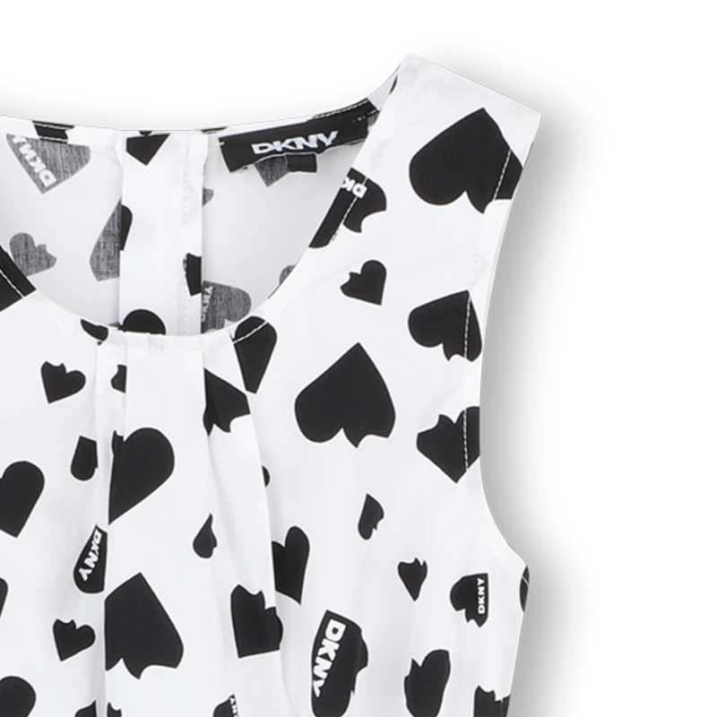 Printed cotton dress DKNY 
                    GIRL