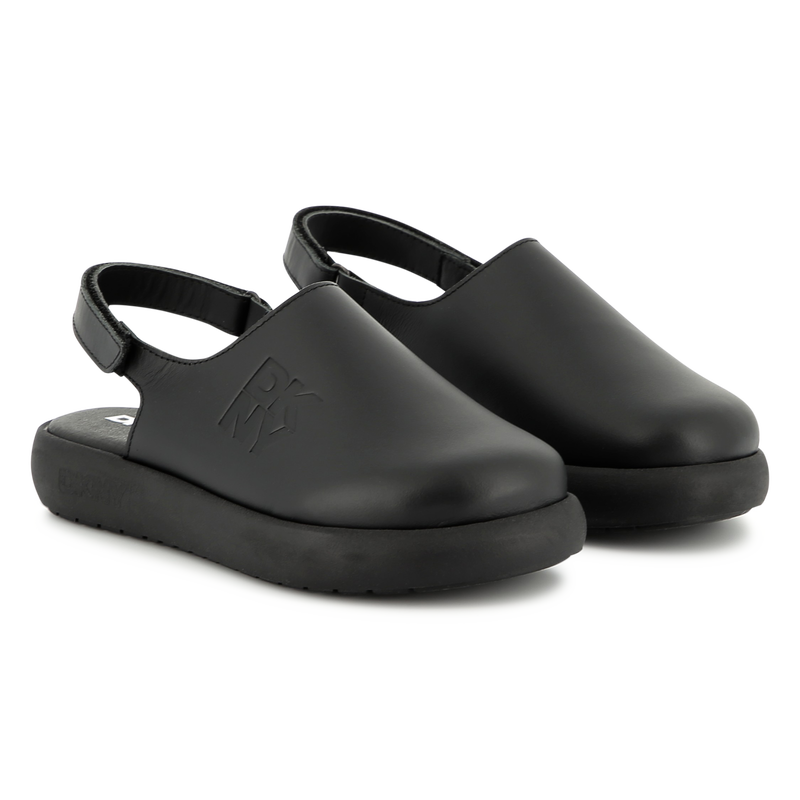 Leather Velcro clogs DKNY 
                    UNISEX