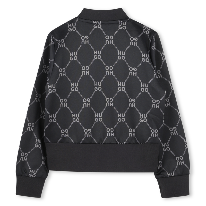 Zip-Up Printed Logo Sweatshirt HUGO 
                    GIRL