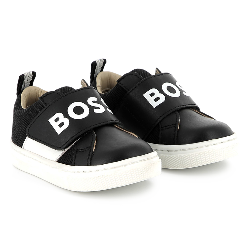 Leather Velcro sneakers BOSS 
                    BOY