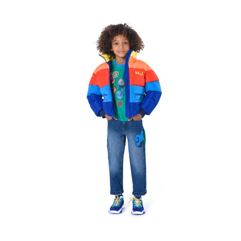 Zip-up hooded puffer jacket THE MARC JACOBS 
                    BOY