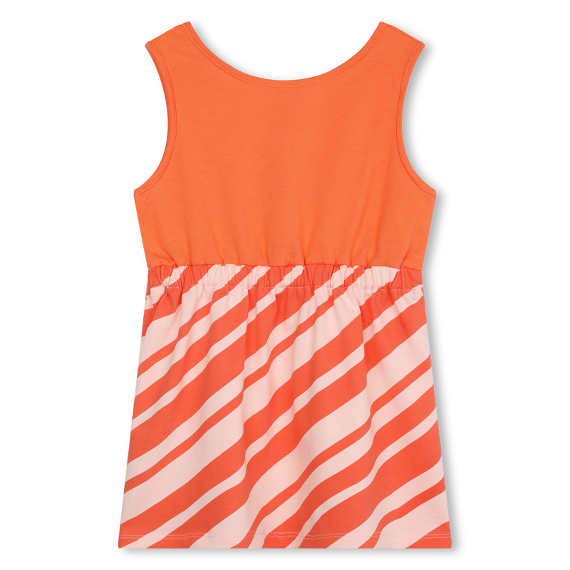 Layered effect cotton dress KENZO KIDS 
                    GIRL