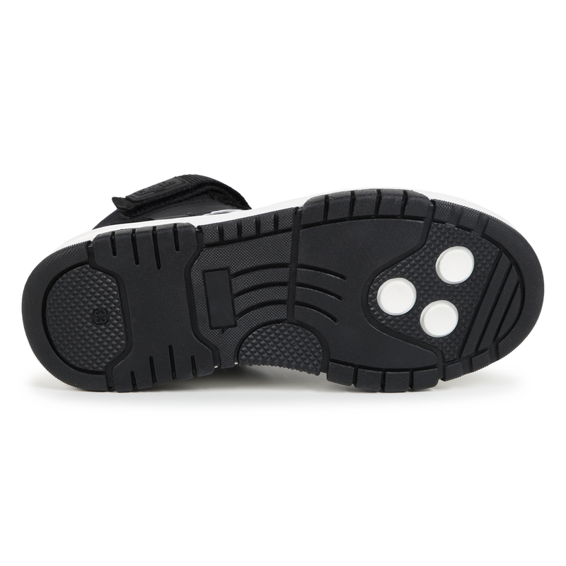 High-Top Leather Sneakers KARL LAGERFELD KIDS 
                    BOY