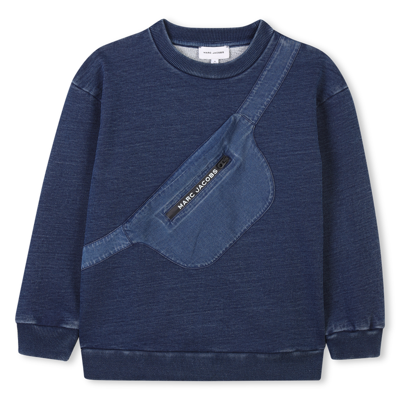 Printed fleece sweatshirt THE MARC JACOBS 
                    BOY