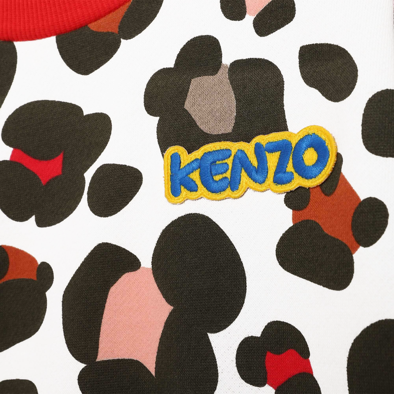 Printed fleece dress KENZO KIDS 
                    GIRL