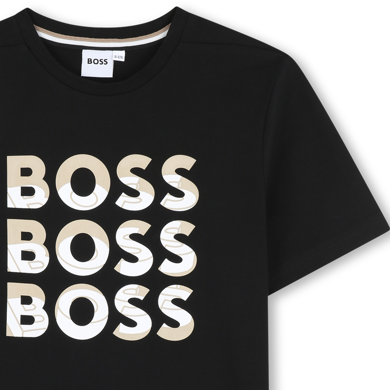 Short-sleeved cotton T-shirt BOSS 
                    BOY