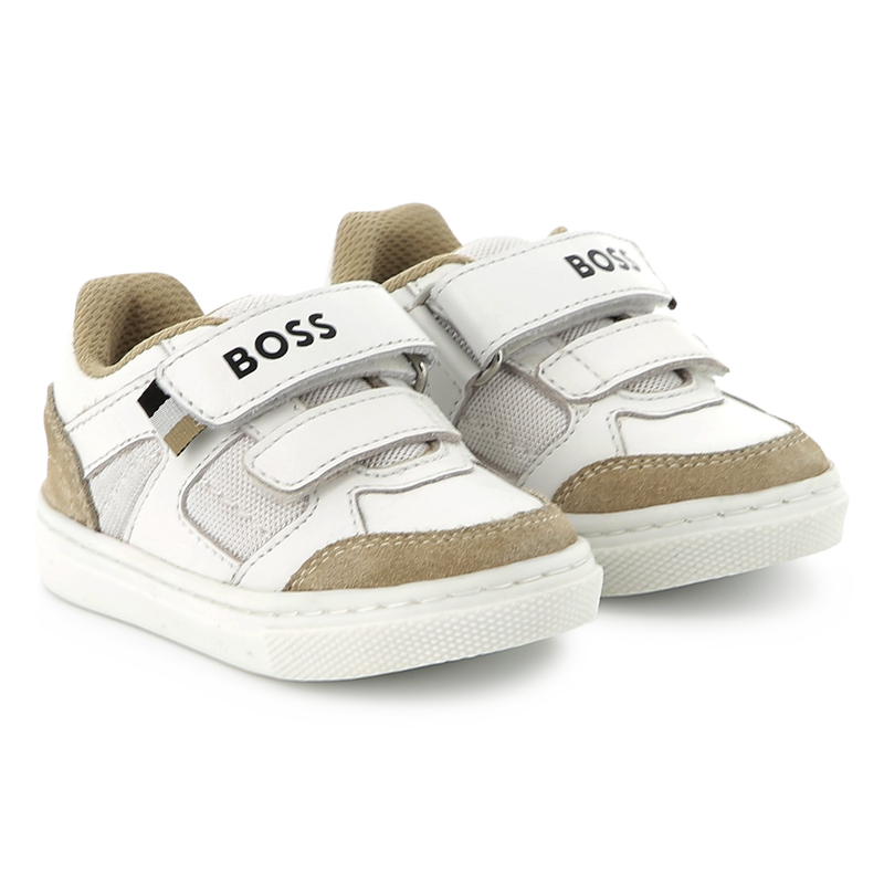 Leather Velcro sneakers BOSS 
                    BOY