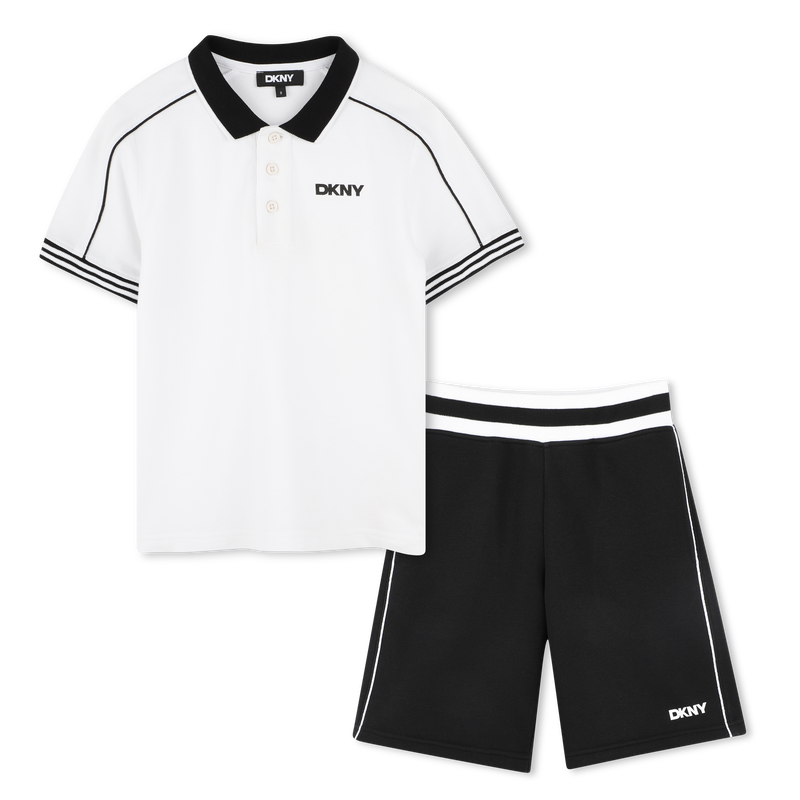 Bermuda shorts and polo shirt DKNY 
                    BOY