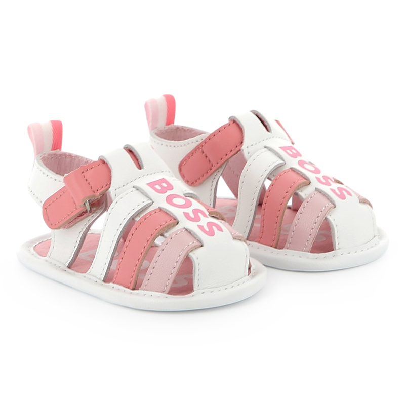 Velcro leather sandals BOSS 
                    GIRL