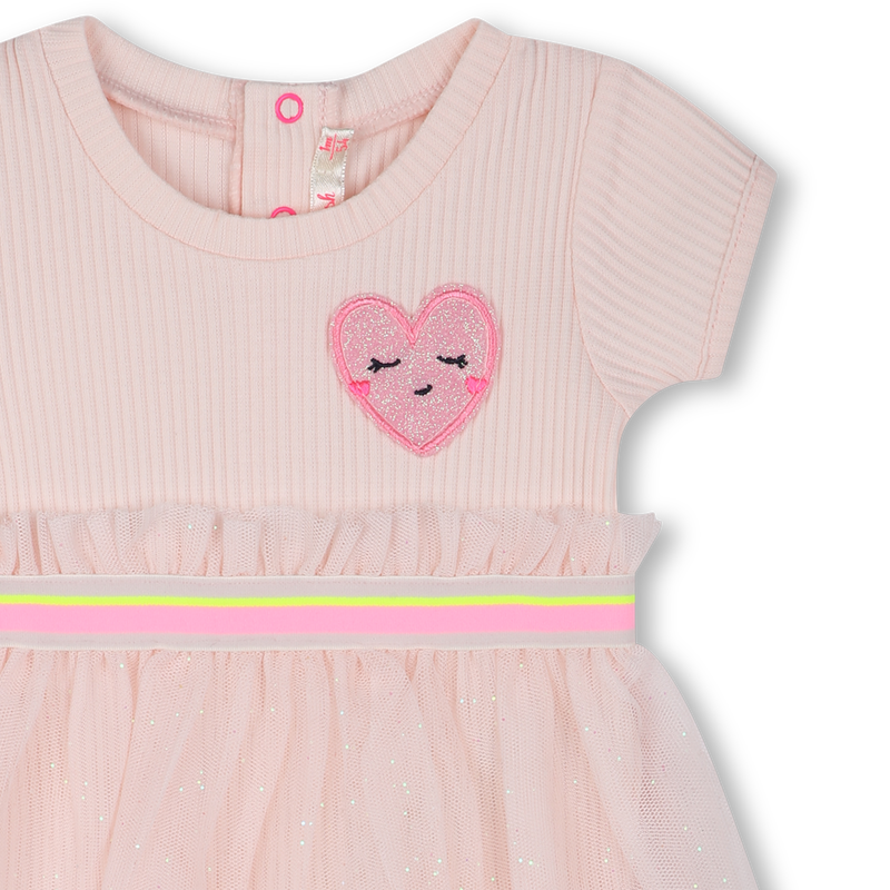 Layered dress with heart patch BILLIEBLUSH 
                    GIRL