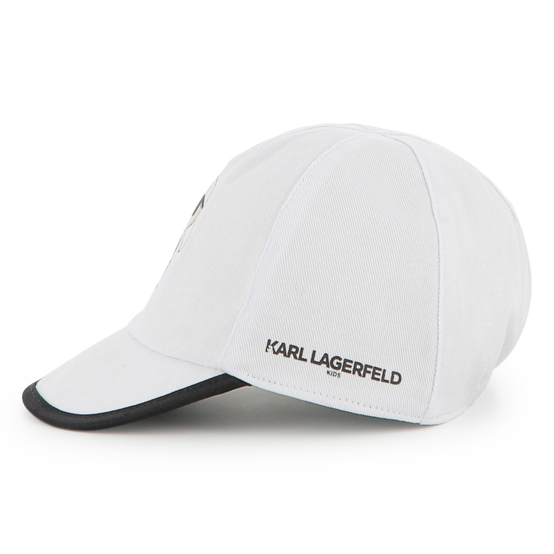 Reversible cotton cap KARL LAGERFELD KIDS 
                    BOY