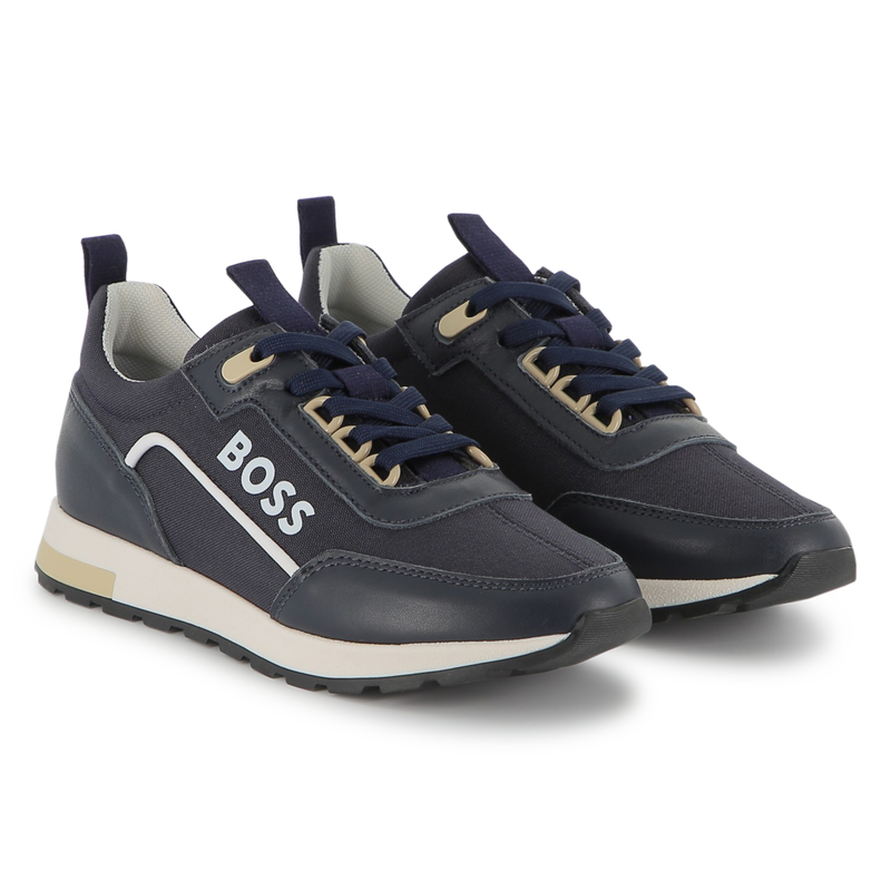 Two-tone lace-up sneakers BOSS 
                    BOY