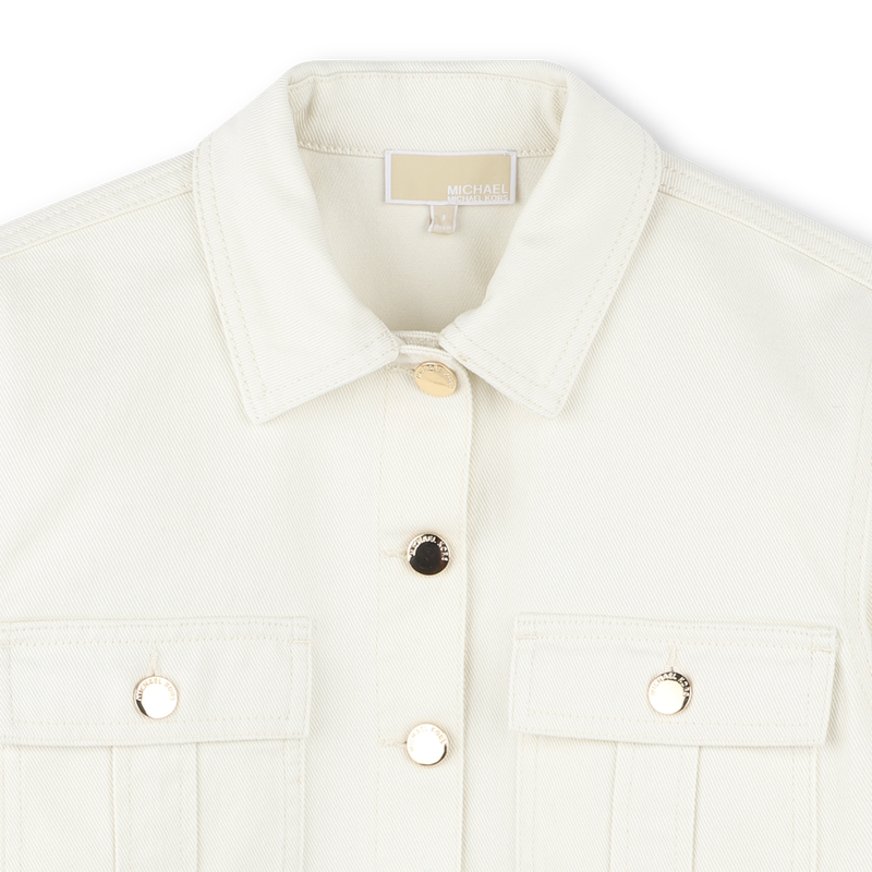 Cotton twill jacket MICHAEL KORS 
                    GIRL