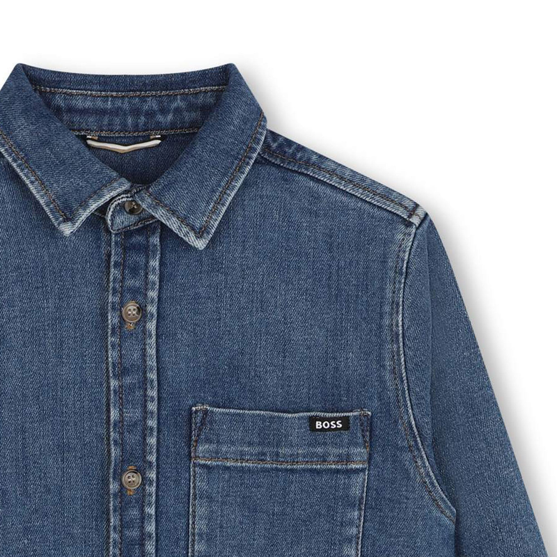 Button-Up Denim Shirt BOSS 
                    BOY