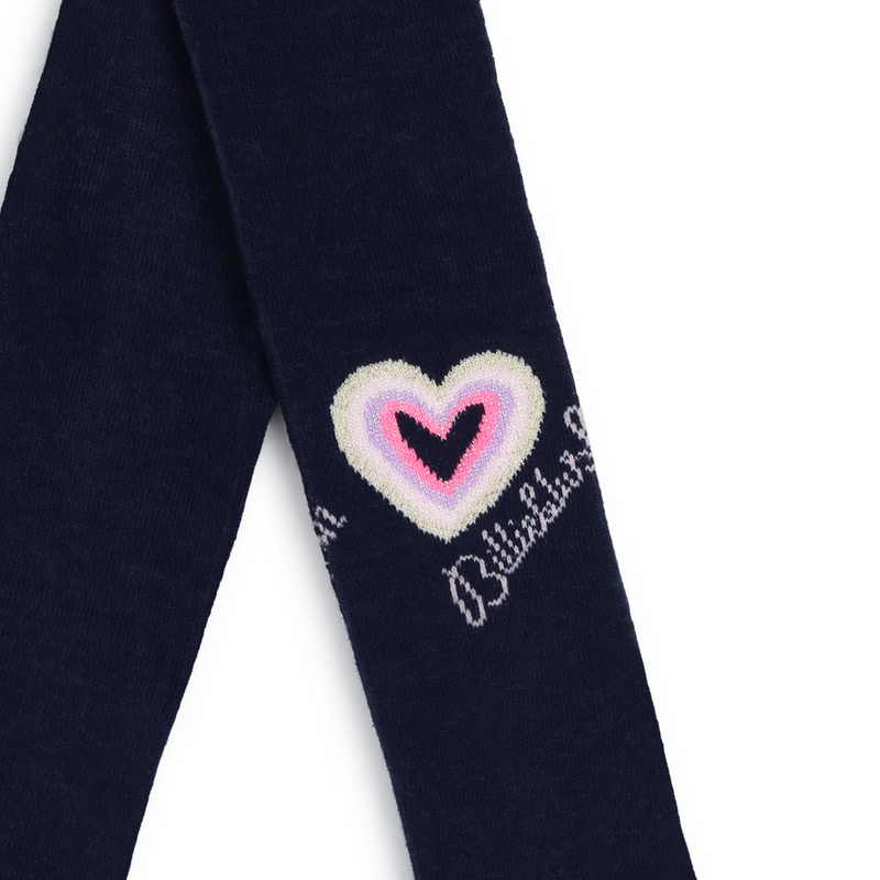 Metallic Heart Tights BILLIEBLUSH 
                    GIRL