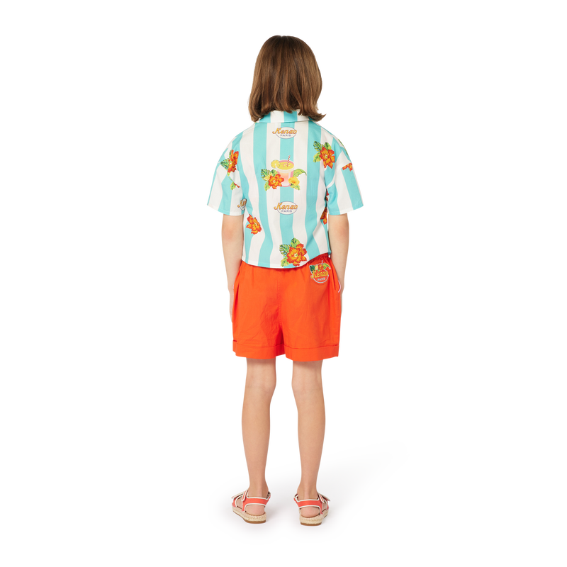 Printed cotton shirt KENZO KIDS 
                    GIRL
