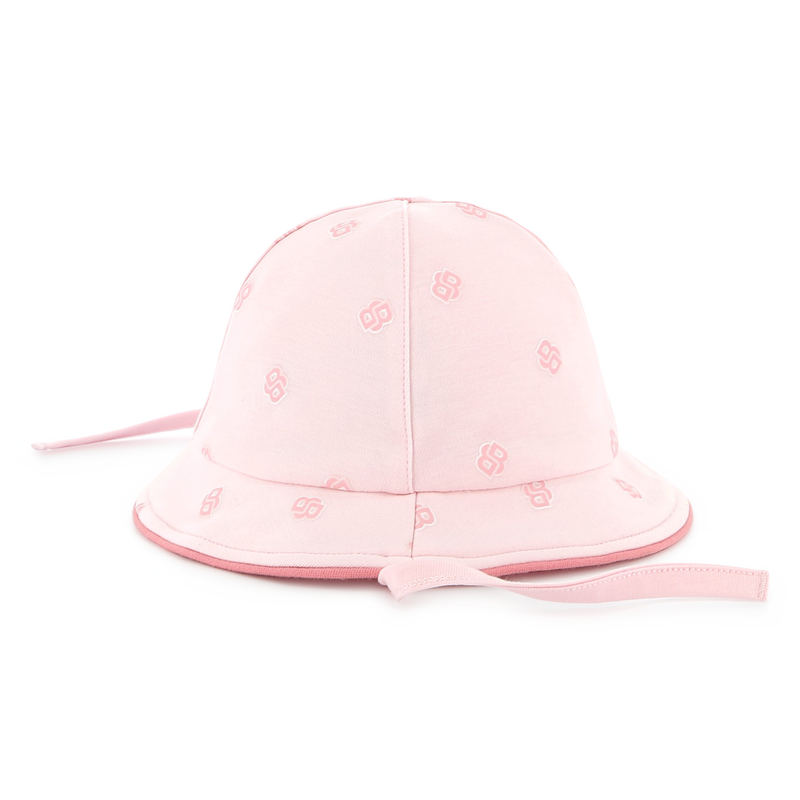 Cotton hat with chin ties BOSS 
                    GIRL