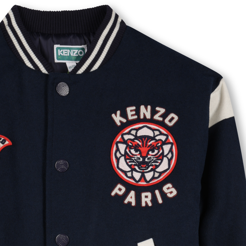 Embroidered press-stud jacket KENZO KIDS 
                    BOY