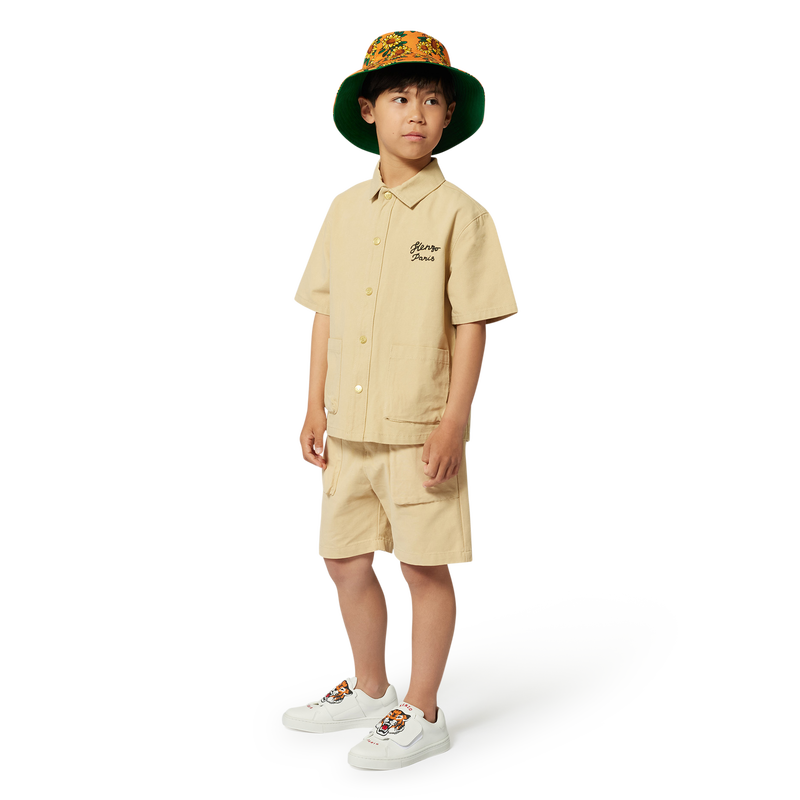 Short-sleeved cotton shirt KENZO KIDS 
                    BOY