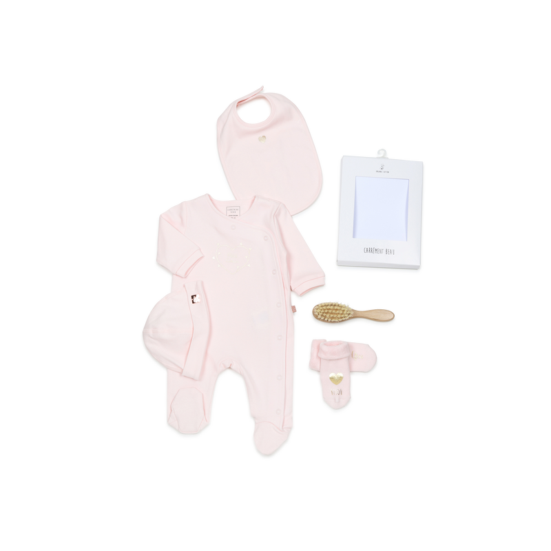 Newborn ensemble gift set CARREMENT BEAU 
                    GIRL