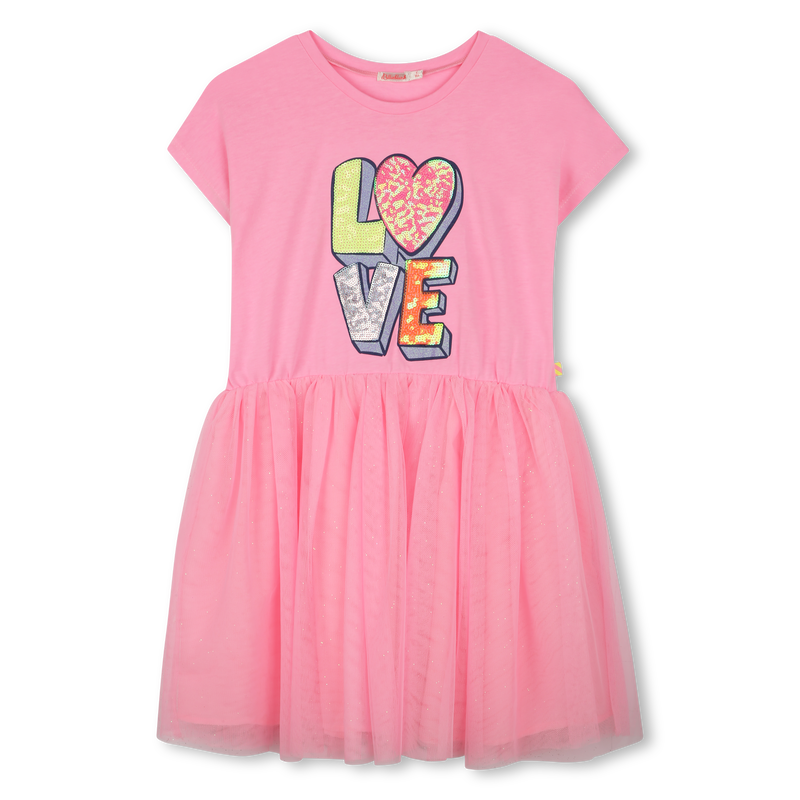 Bimaterial dress BILLIEBLUSH 
                    GIRL