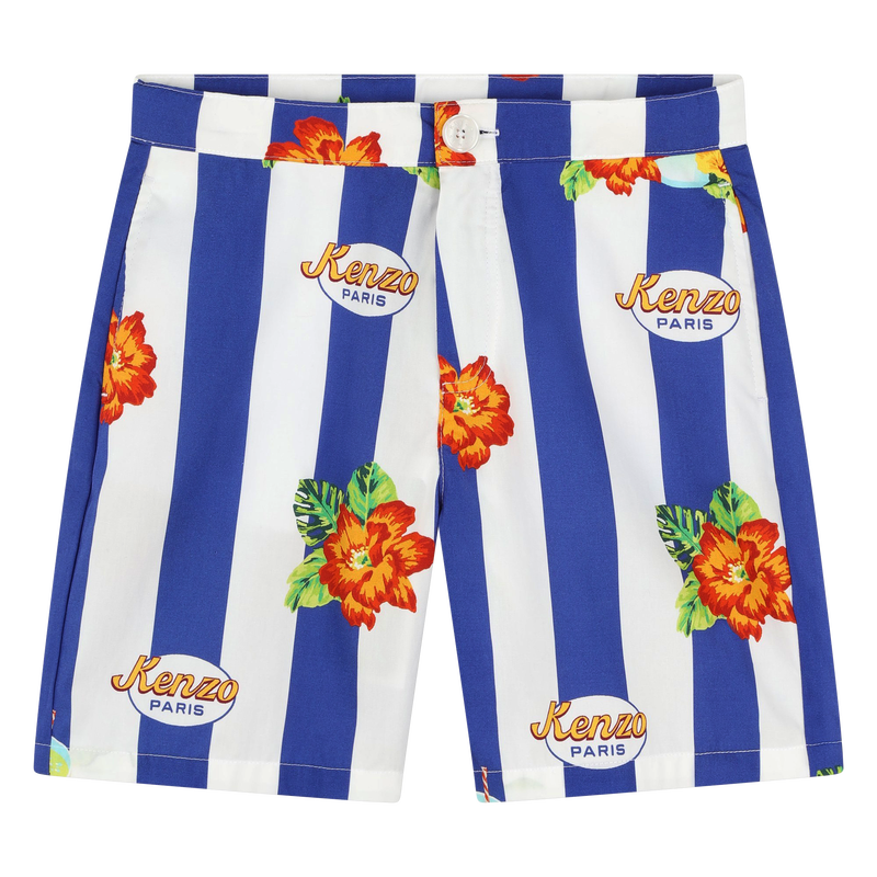 Long cotton shorts KENZO KIDS 
                    BOY