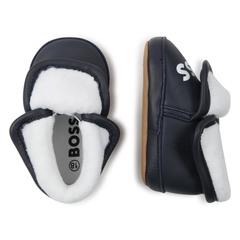 Elasticated Leather Slippers BOSS 
                    UNISEX