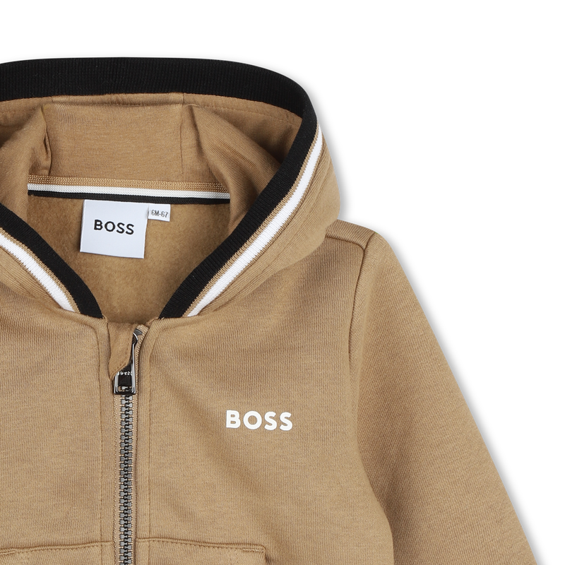 Hooded Fleece Cardigan BOSS 
                    BOY