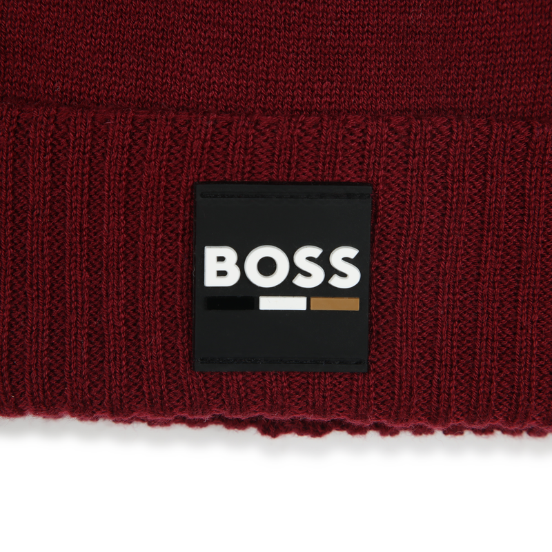 Knitted Fold-Up Beanie BOSS 
                    BOY