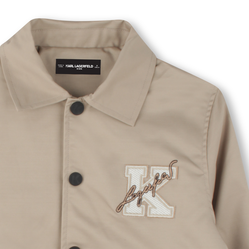 Padded twill jacket KARL LAGERFELD KIDS 
                    BOY