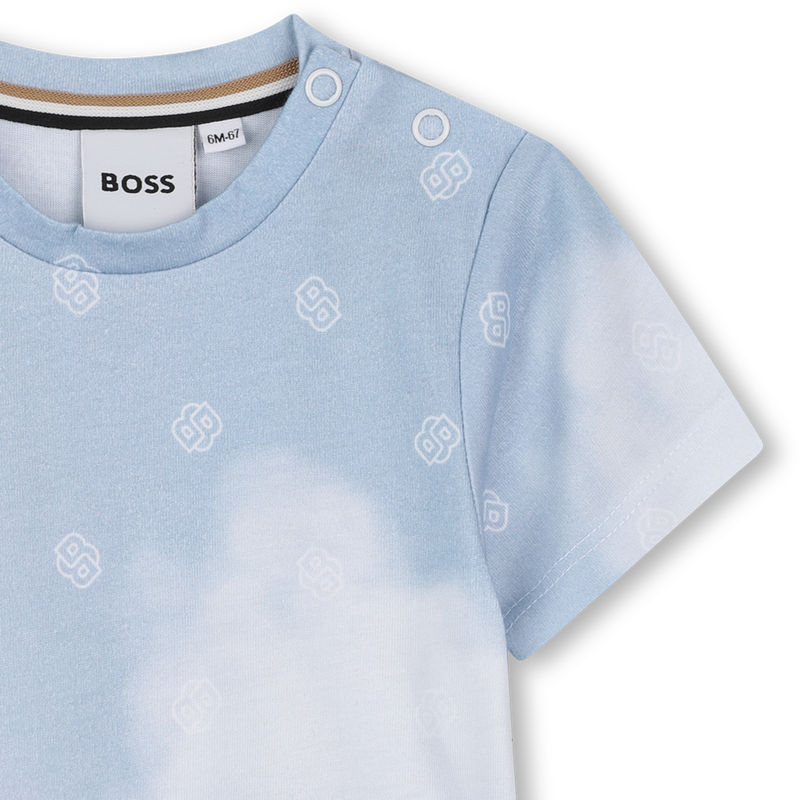 Short-sleeved cotton T-shirt BOSS 
                    BOY