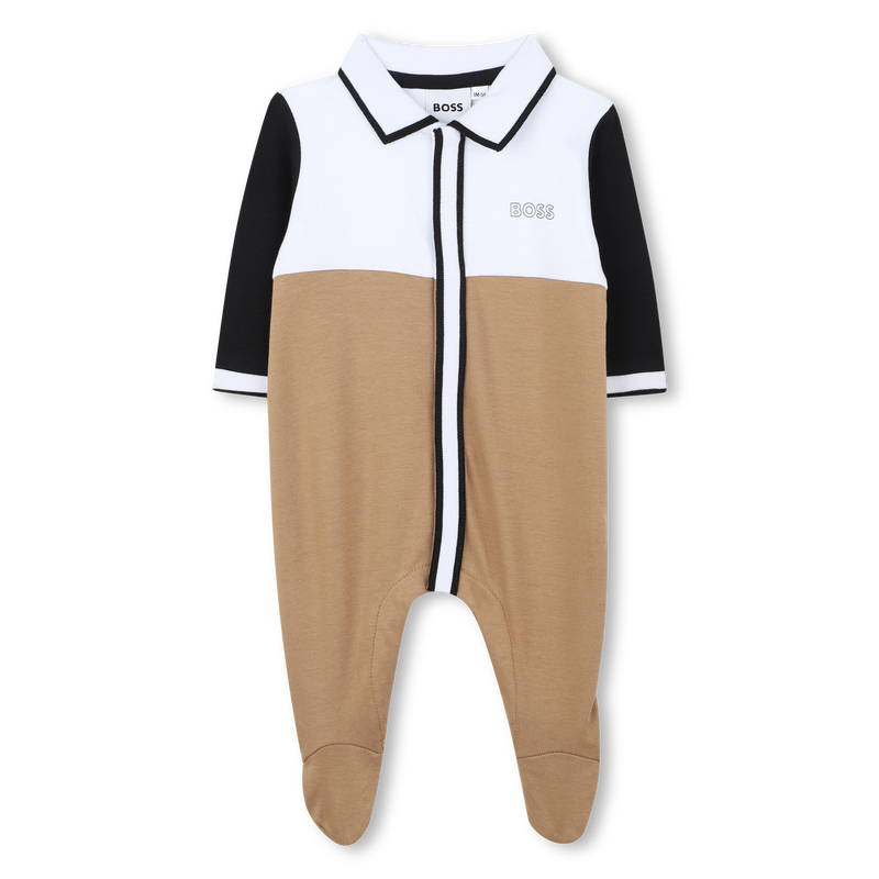 Tricolor polo-neck pajamas BOSS 
                    BOY