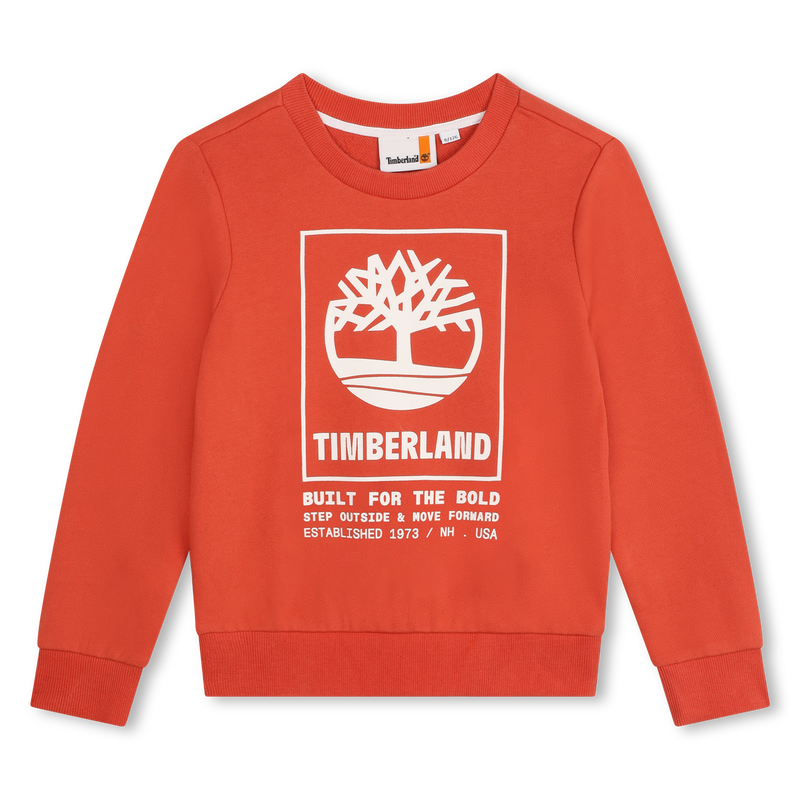 Printed Fleece Sweatshirt TIMBERLAND 
                    BOY
