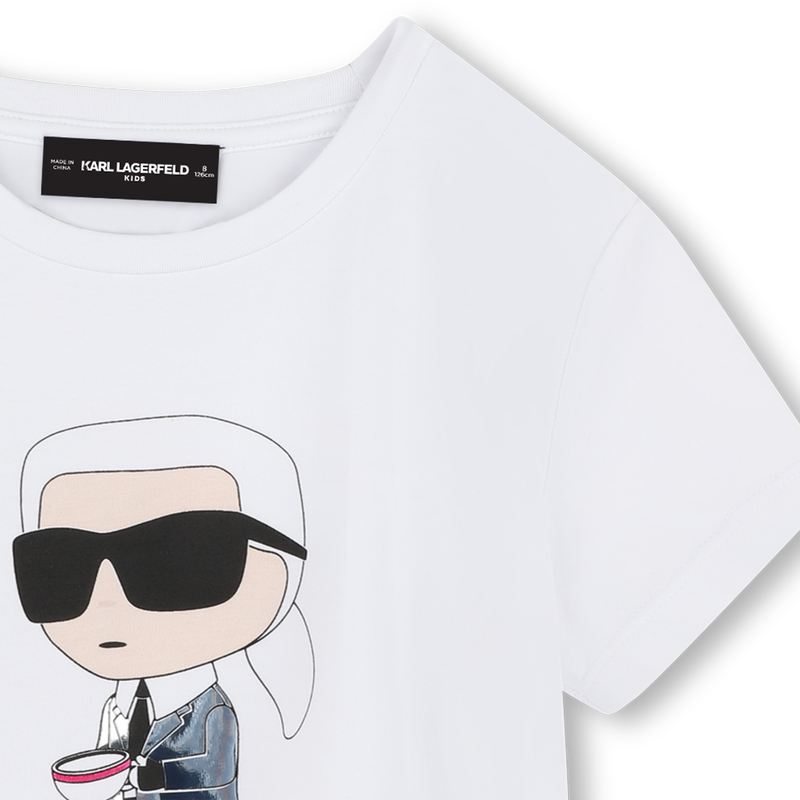 T-shirt with print KARL LAGERFELD KIDS 
                    GIRL