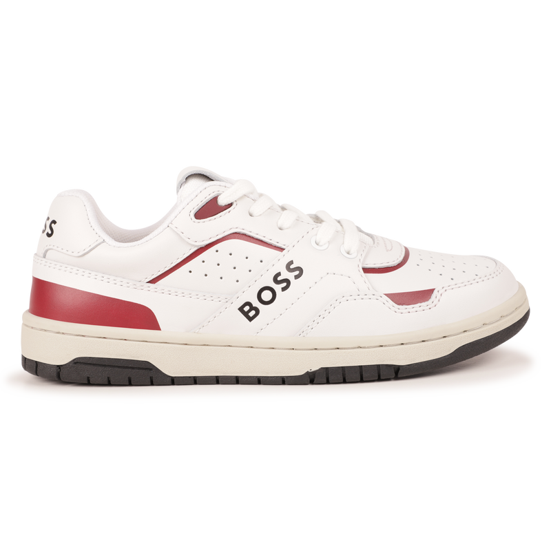 Lace-Up Leather Sneakers BOSS 
                    BOY