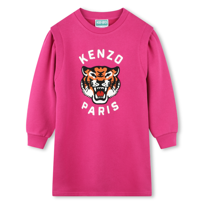 Gathered Fleece Dress KENZO KIDS 
                    GIRL