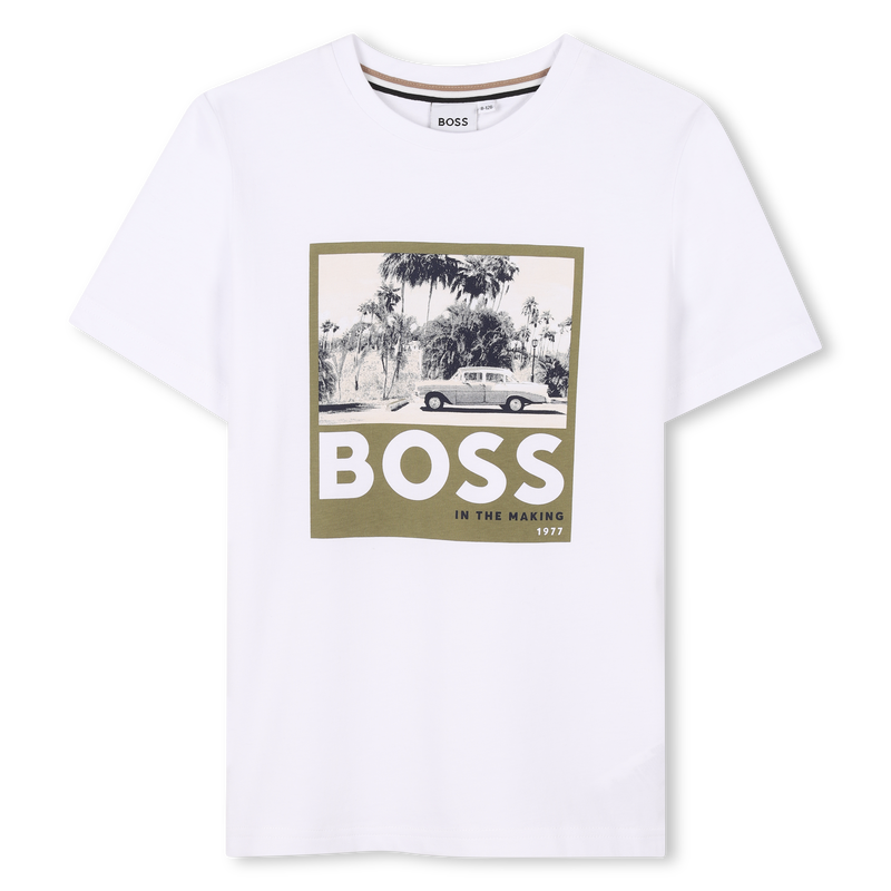 Short-sleeved cotton T-shirt BOSS 
                    BOY