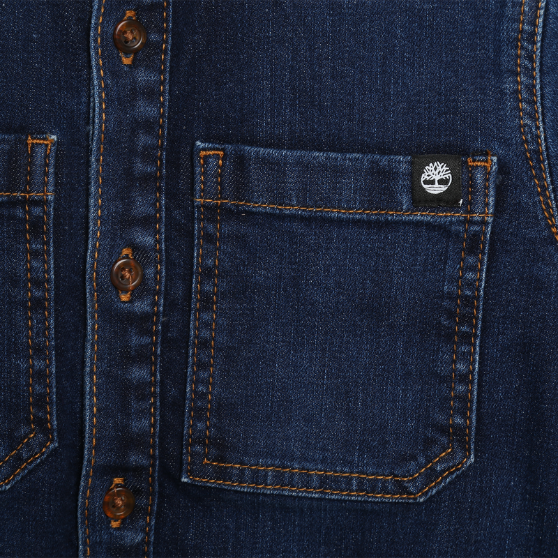 Buttoned denim shirt jacket TIMBERLAND 
                    BOY
