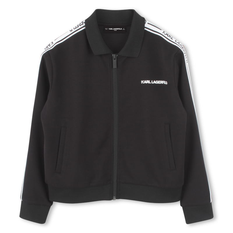 Zipped cardigan with pockets KARL LAGERFELD KIDS 
                    BOY