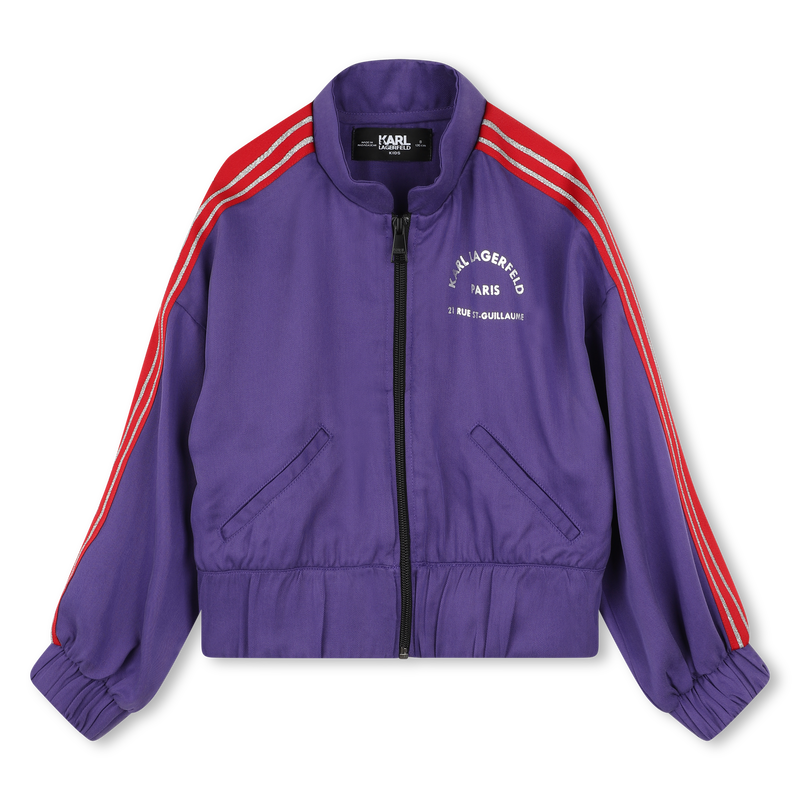 Balloon-Sleeve Track Jacket KARL LAGERFELD KIDS 
                    GIRL