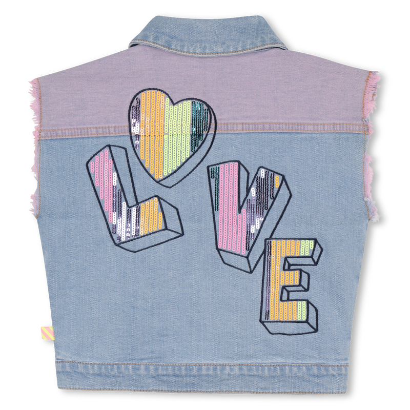 Two-tone denim vest BILLIEBLUSH 
                    GIRL