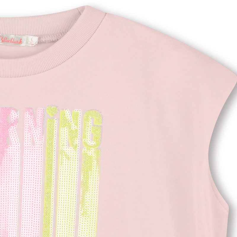Sleeveless cotton sweatshirt BILLIEBLUSH 
                    GIRL